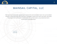Tablet Screenshot of mainsailcap.com